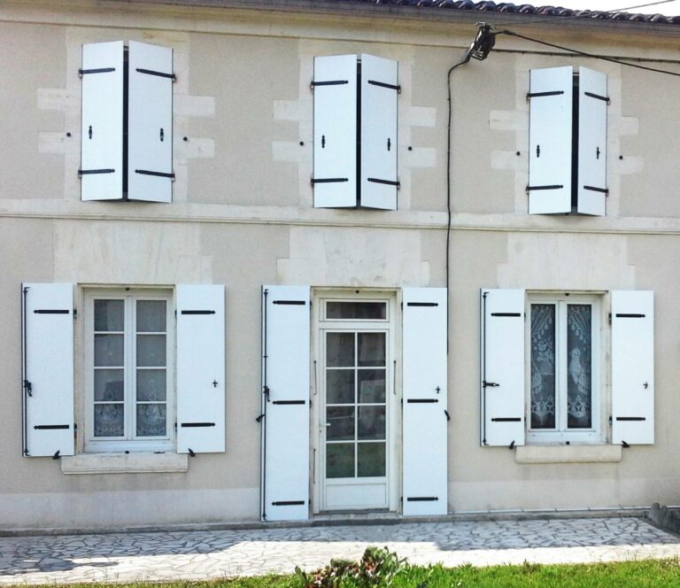 Volet imitation bois fibre de verre Polyhabitat Bordeaux
