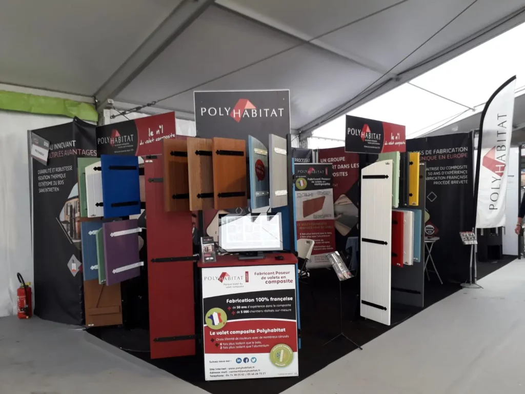 stand habitat rochefort Volets resine