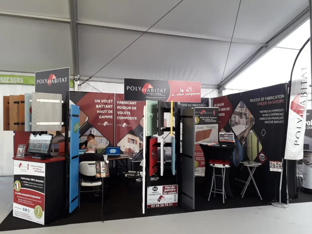 stand habitat rochefort Volets resine