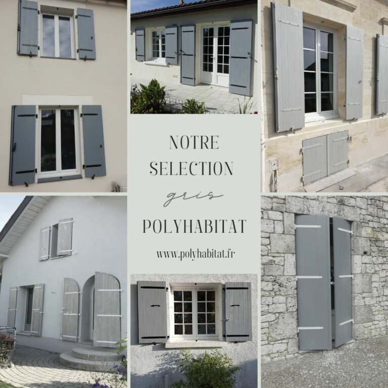 Selection volets battants gris pour les fêtes